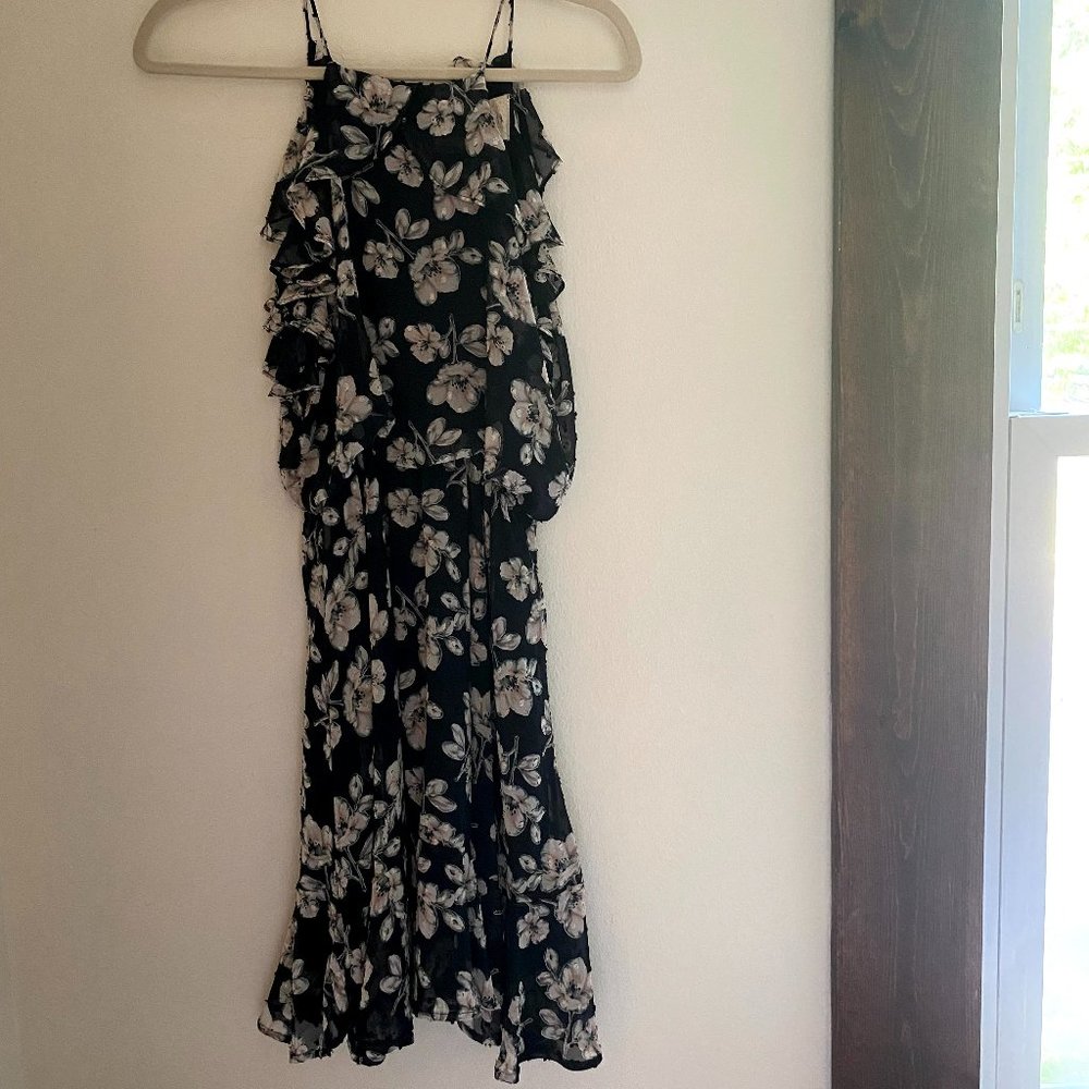 Floral High Neck Dress